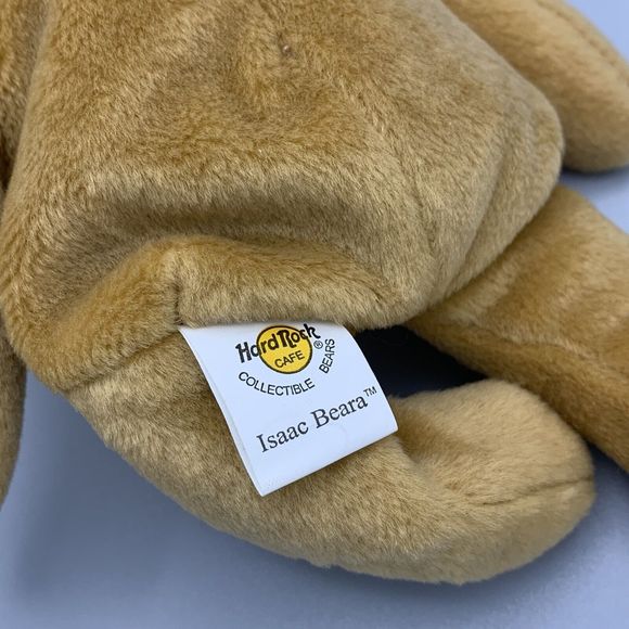 Hard Rock Cafe Kona Isaac Beara 1st in series of 5 Plush Brown Beanie Bear - Picture 7 of 8